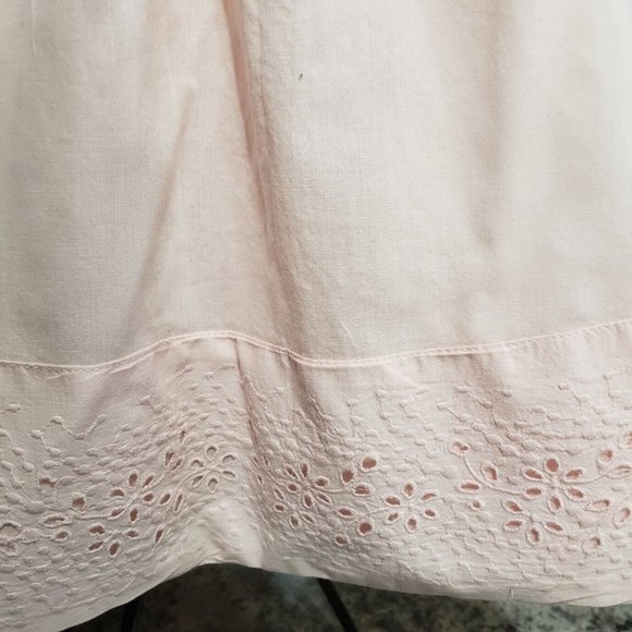Hope and Henry Girl's Cotton Pink Eyelet Party Sun Dress Size 3 - Picture 4 of 8